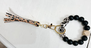 Roxy Beaded Keychain Bracelet-Mulitple Color Options