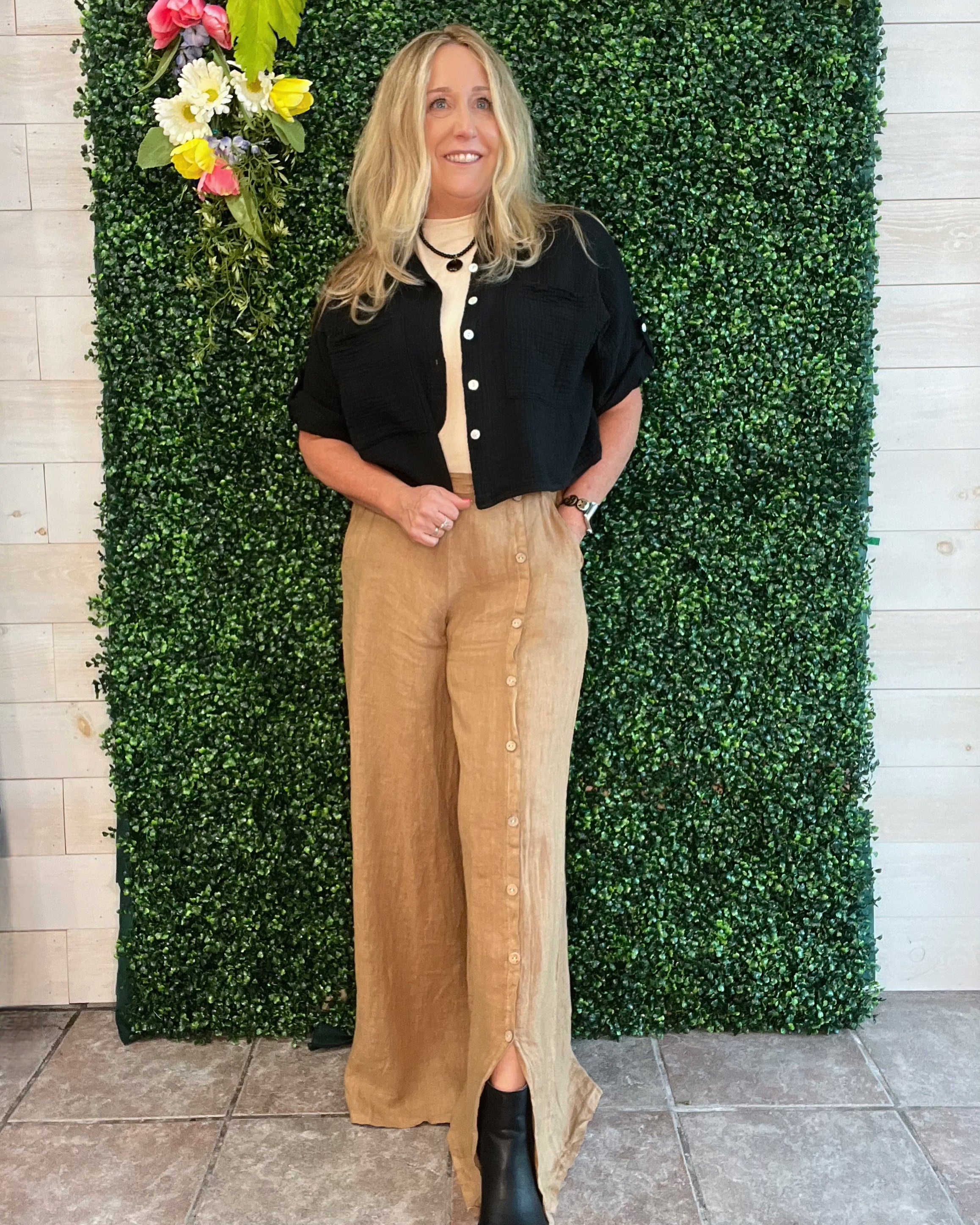 Tuscan Stroll Italian Linen Pants