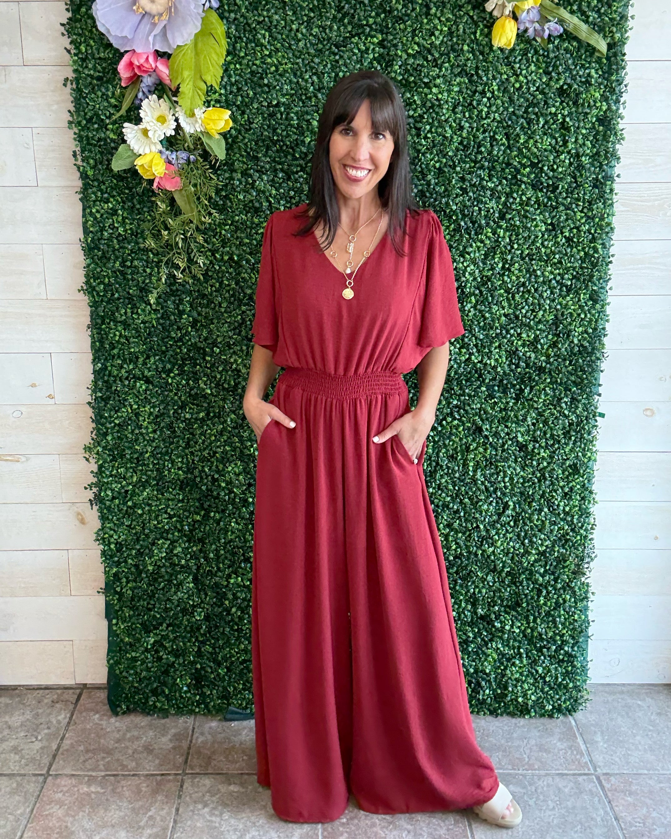 Burnt Sienna Jumpsuit