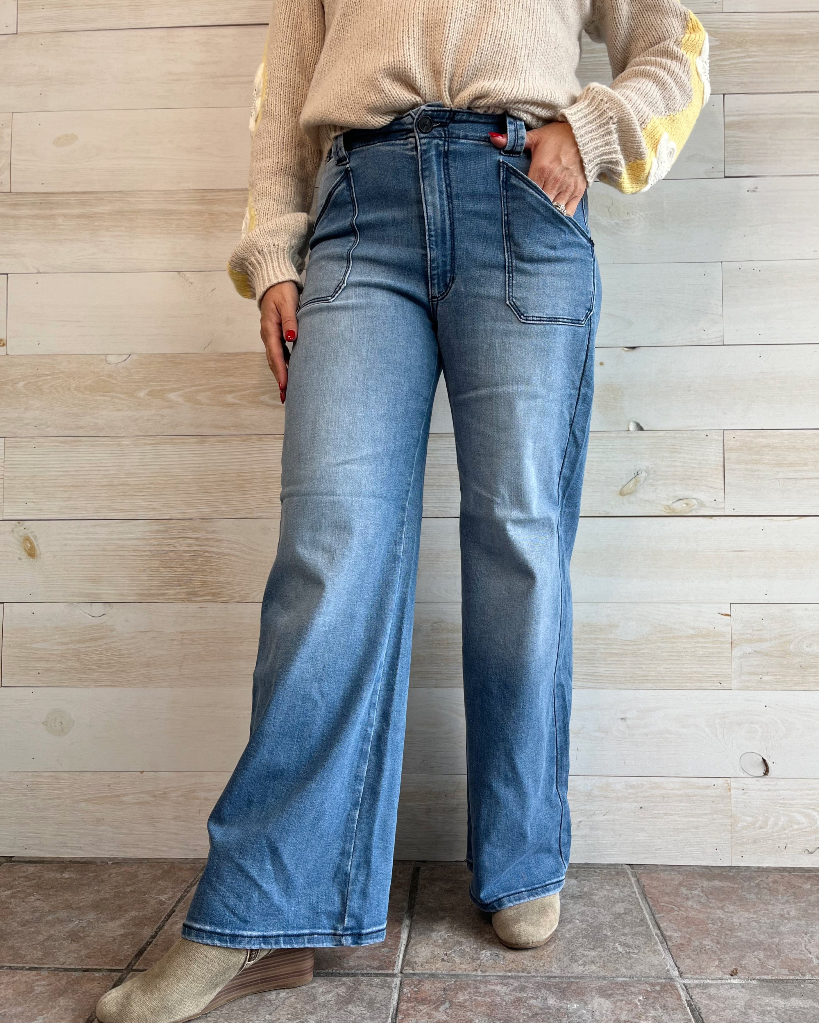 Kristin Wide Leg Jeans