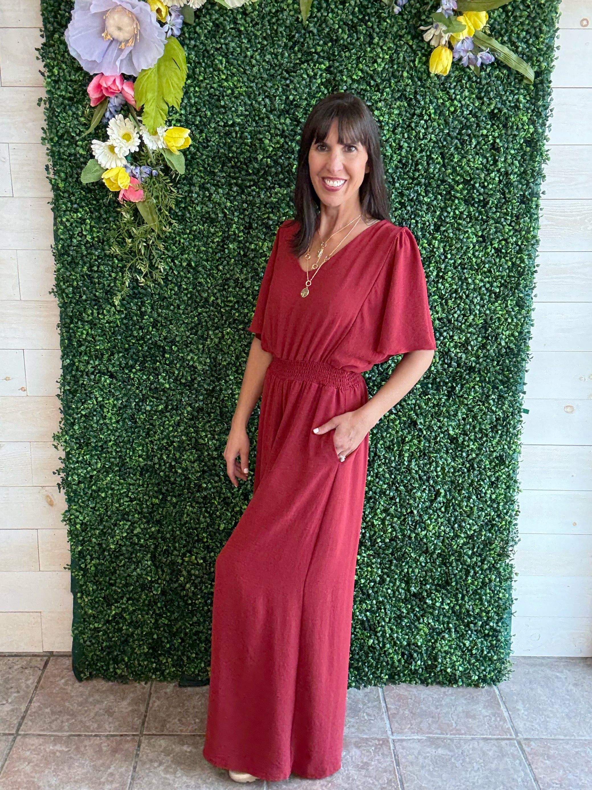Burnt Sienna Jumpsuit