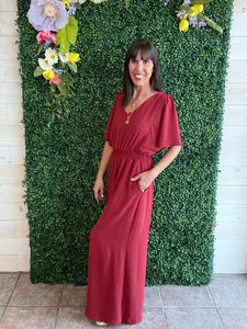 Burnt Sienna Jumpsuit