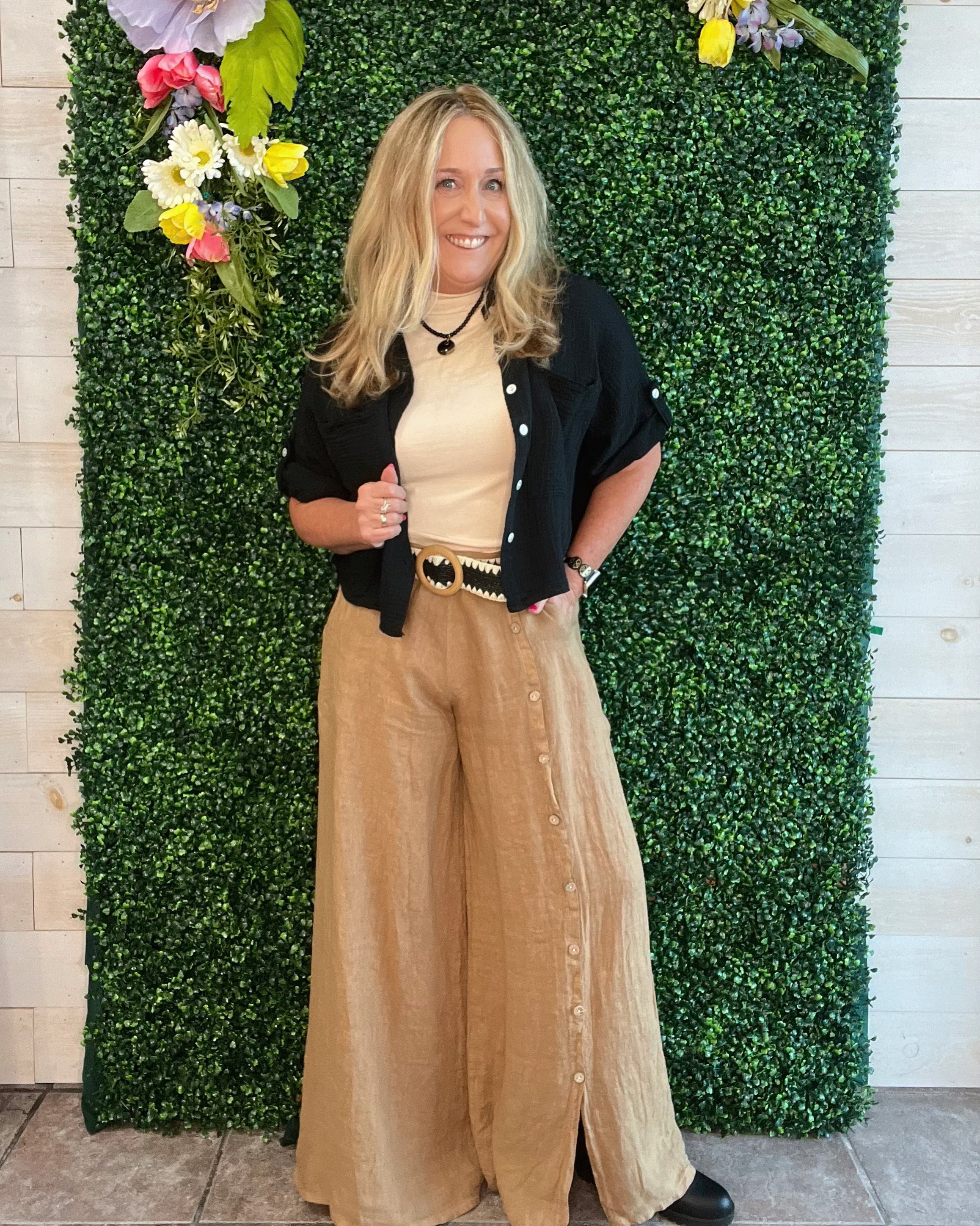 Tuscan Stroll Italian Linen Pants