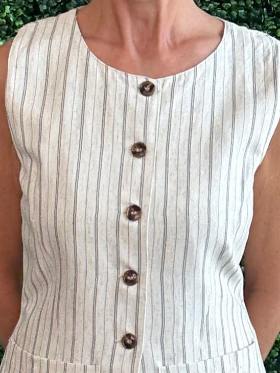 So Fresh Linen Vest Top