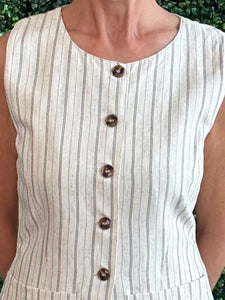 So Fresh Linen Vest Top