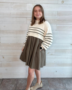 Cherish Mix Knit Dress