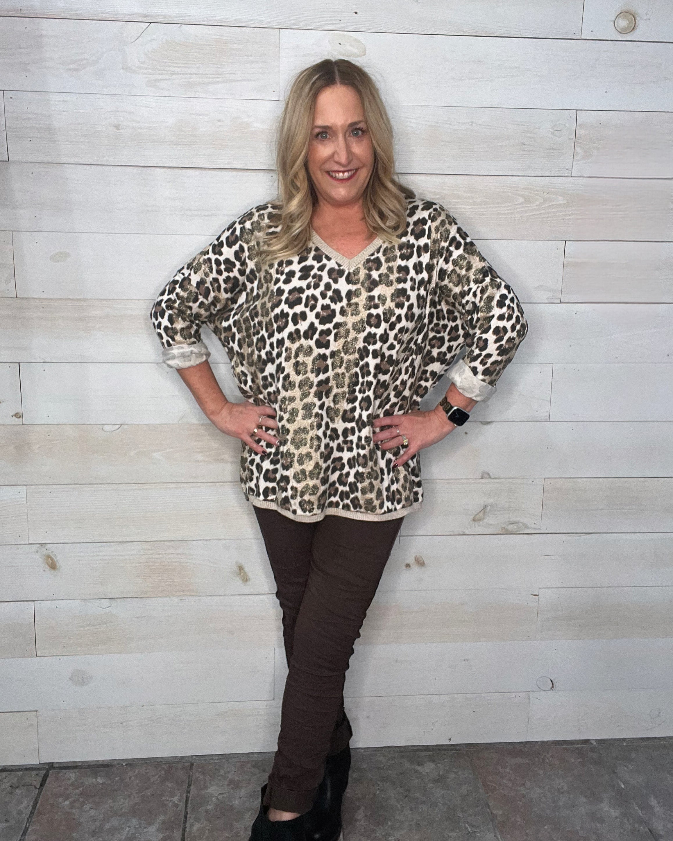 Be Fierce Animal Print Top