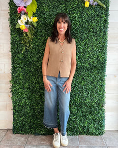 Boardwalk Vest Top- NEW COLOR- MOCHA