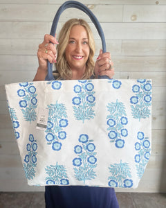 Floral Block Totes