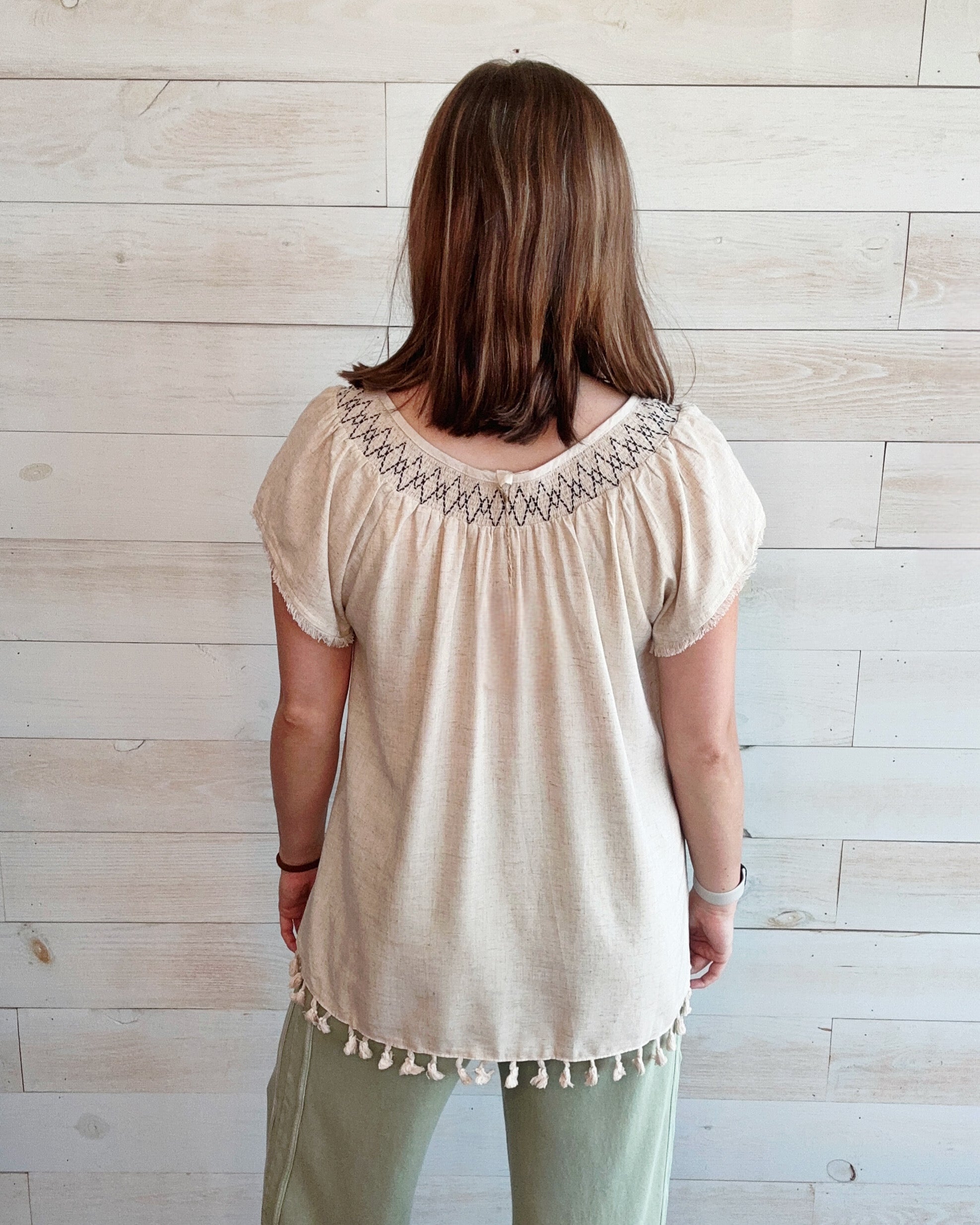 In Love Tassel Hem Top