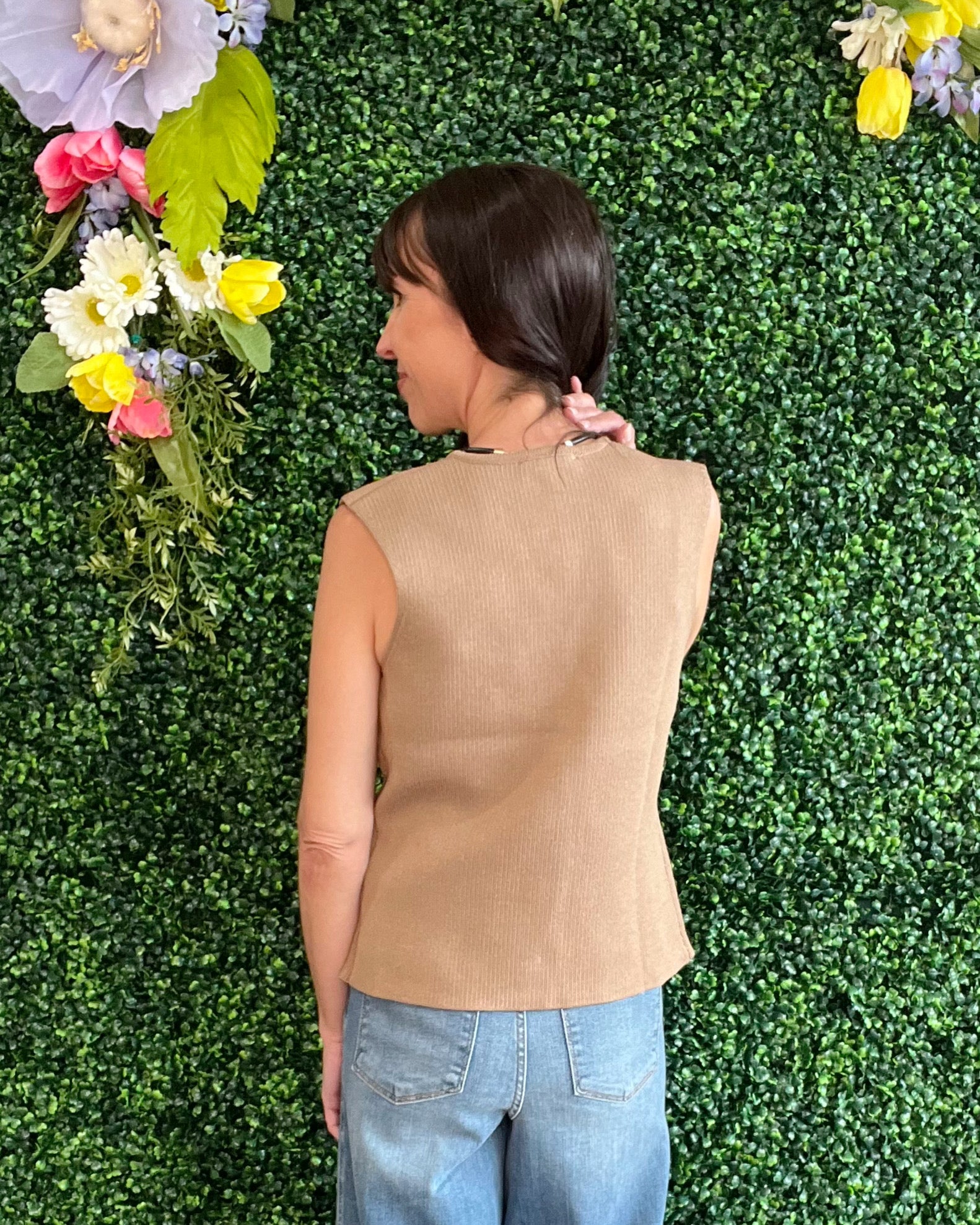Boardwalk Vest Top- NEW COLOR- MOCHA