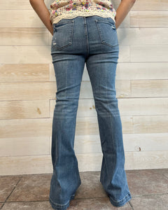 Daisy Bootcut with Side Slit Jeans by Judy Blue