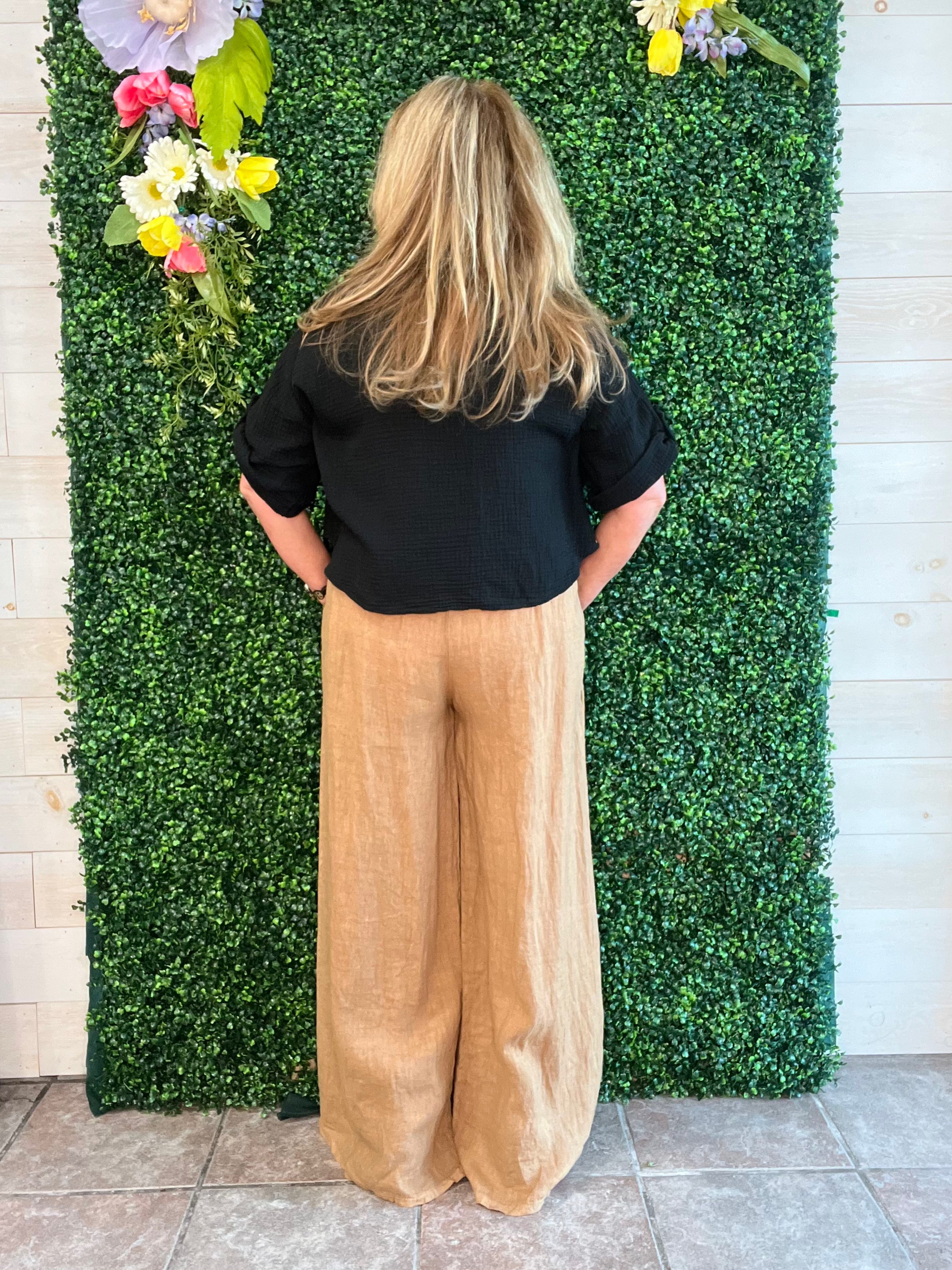 Tuscan Stroll Italian Linen Pants