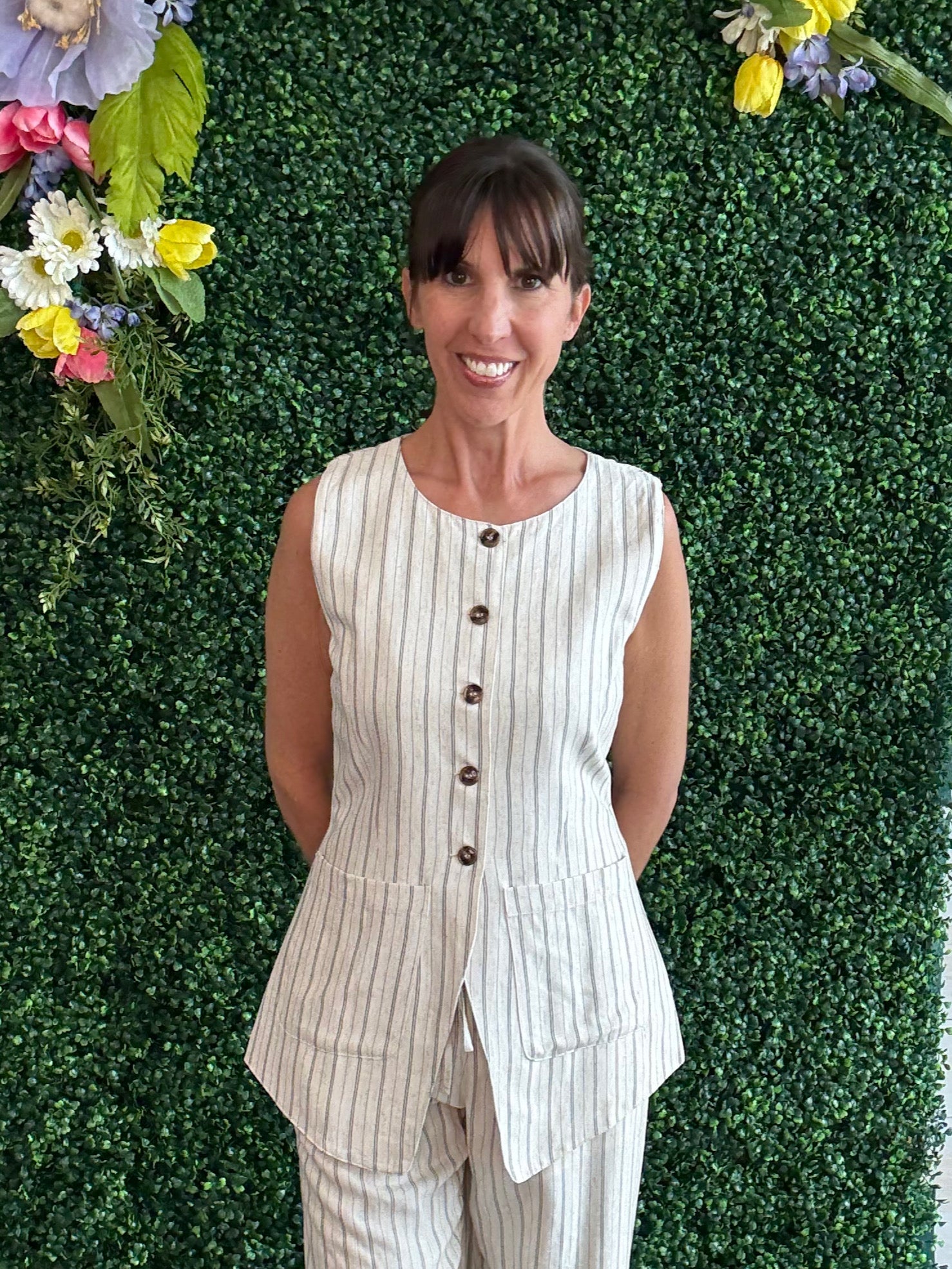 So Fresh Linen Vest Top