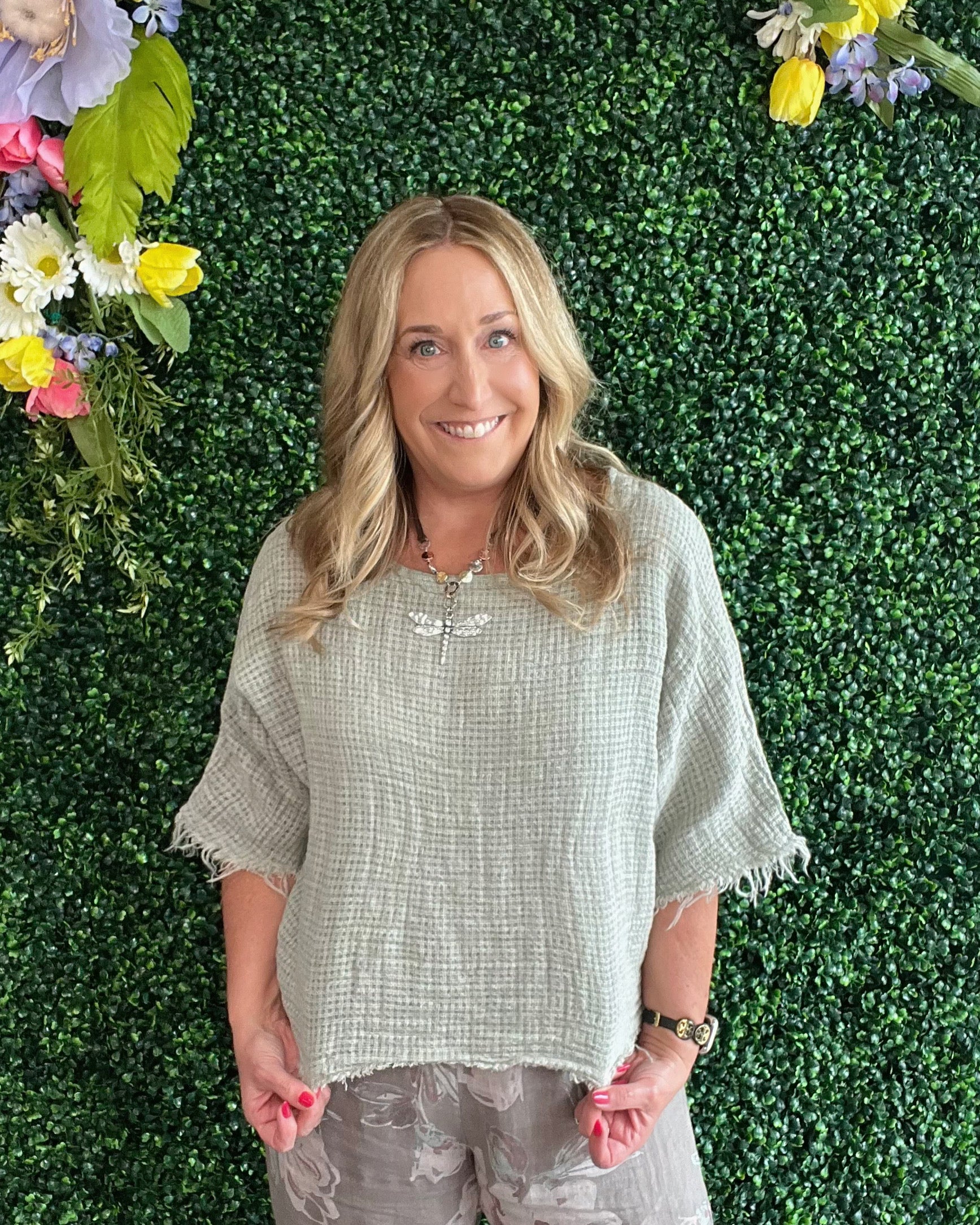 Venice Linen Top