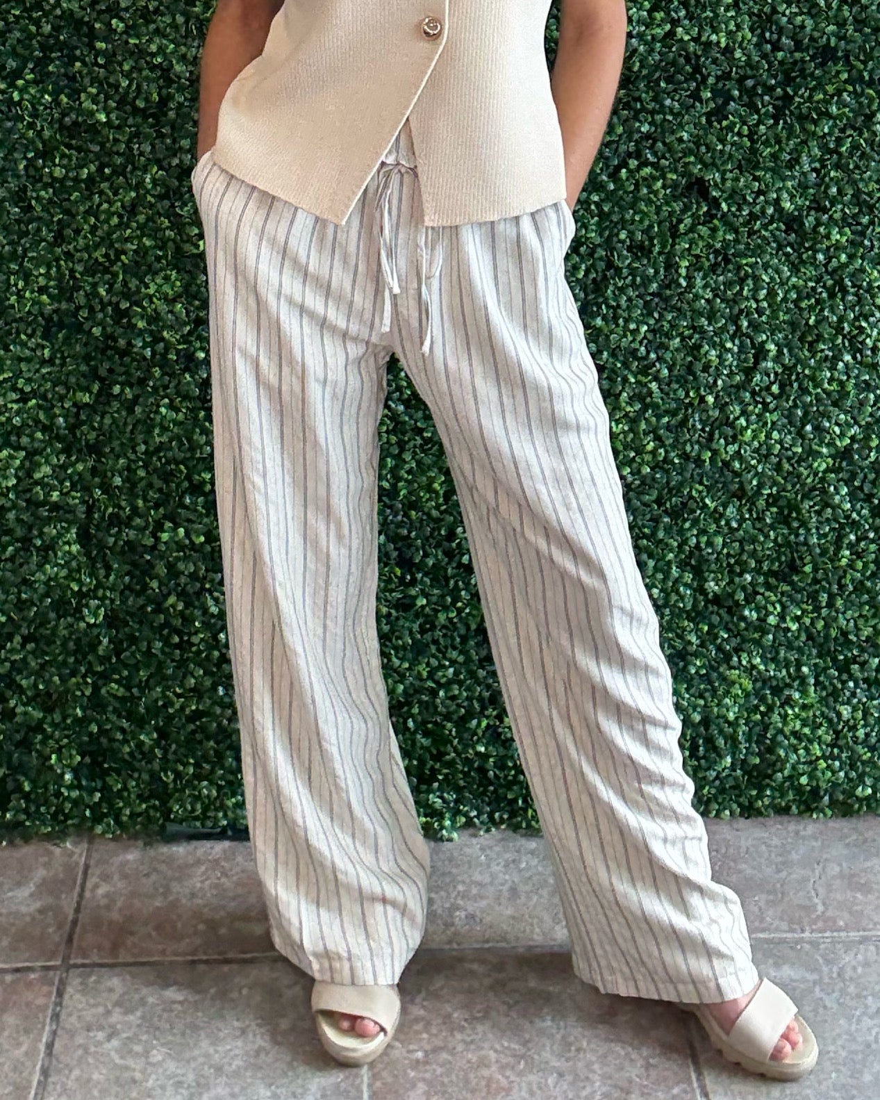 So Fresh Linen Wide Leg Pants