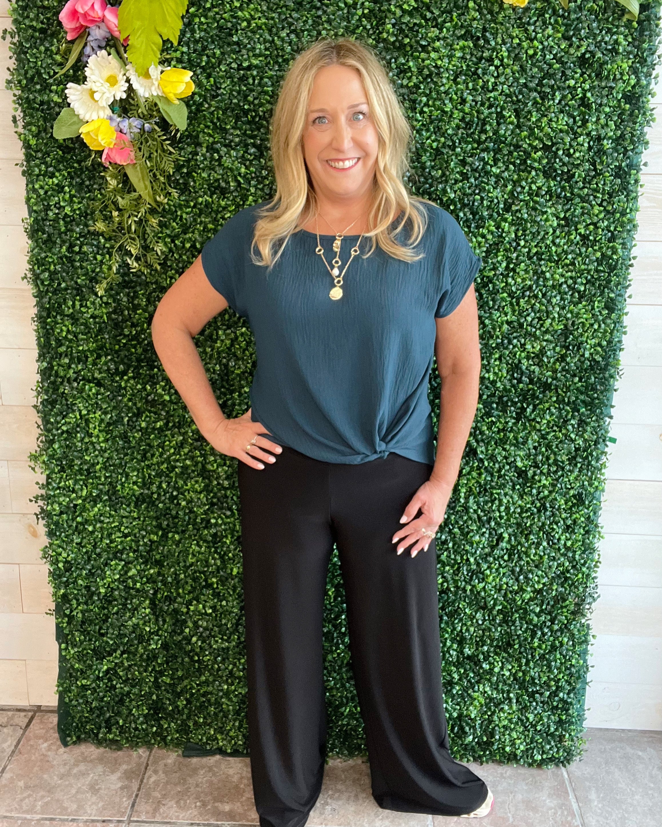 Everly Top with Knotted Waist