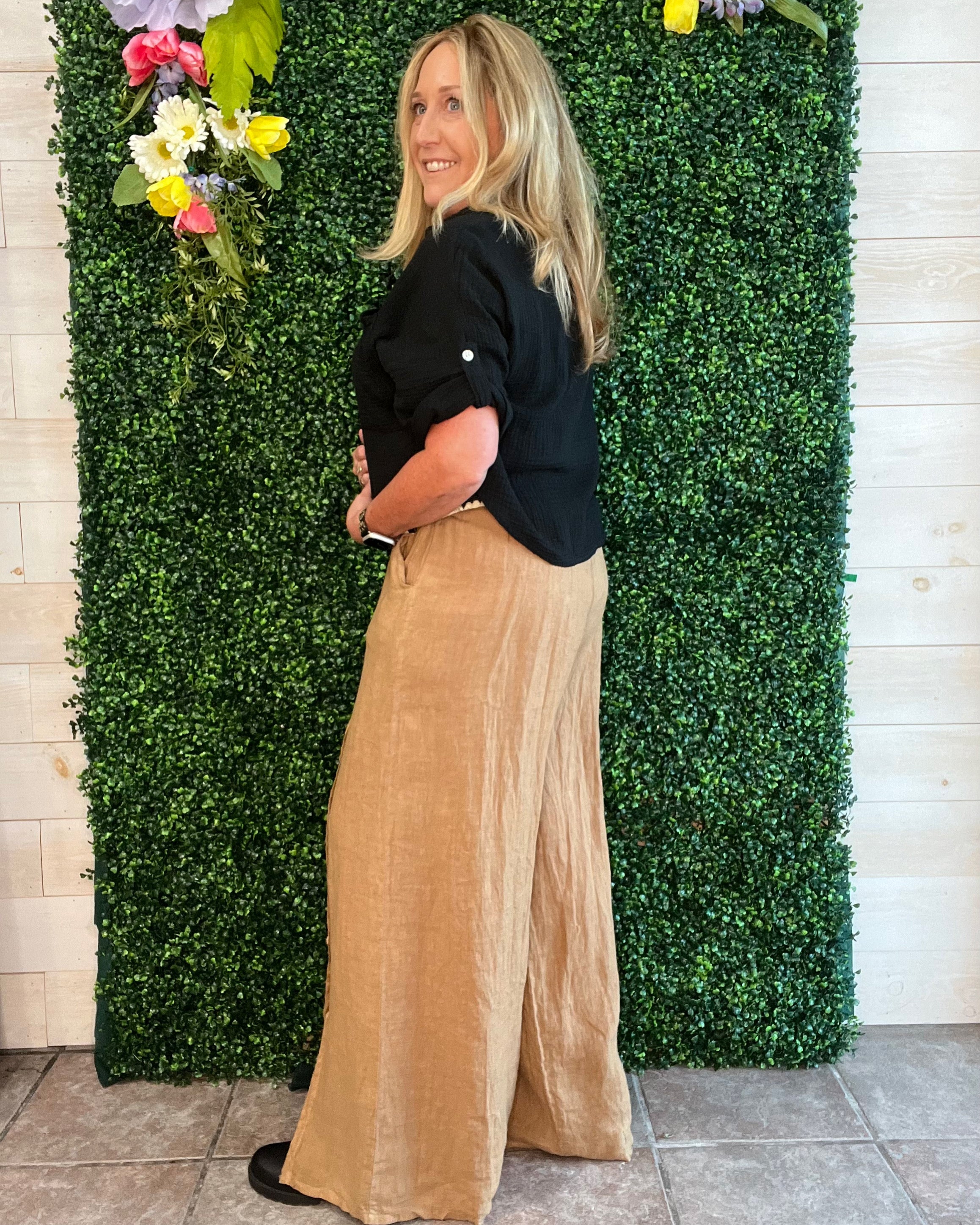 Tuscan Stroll Italian Linen Pants