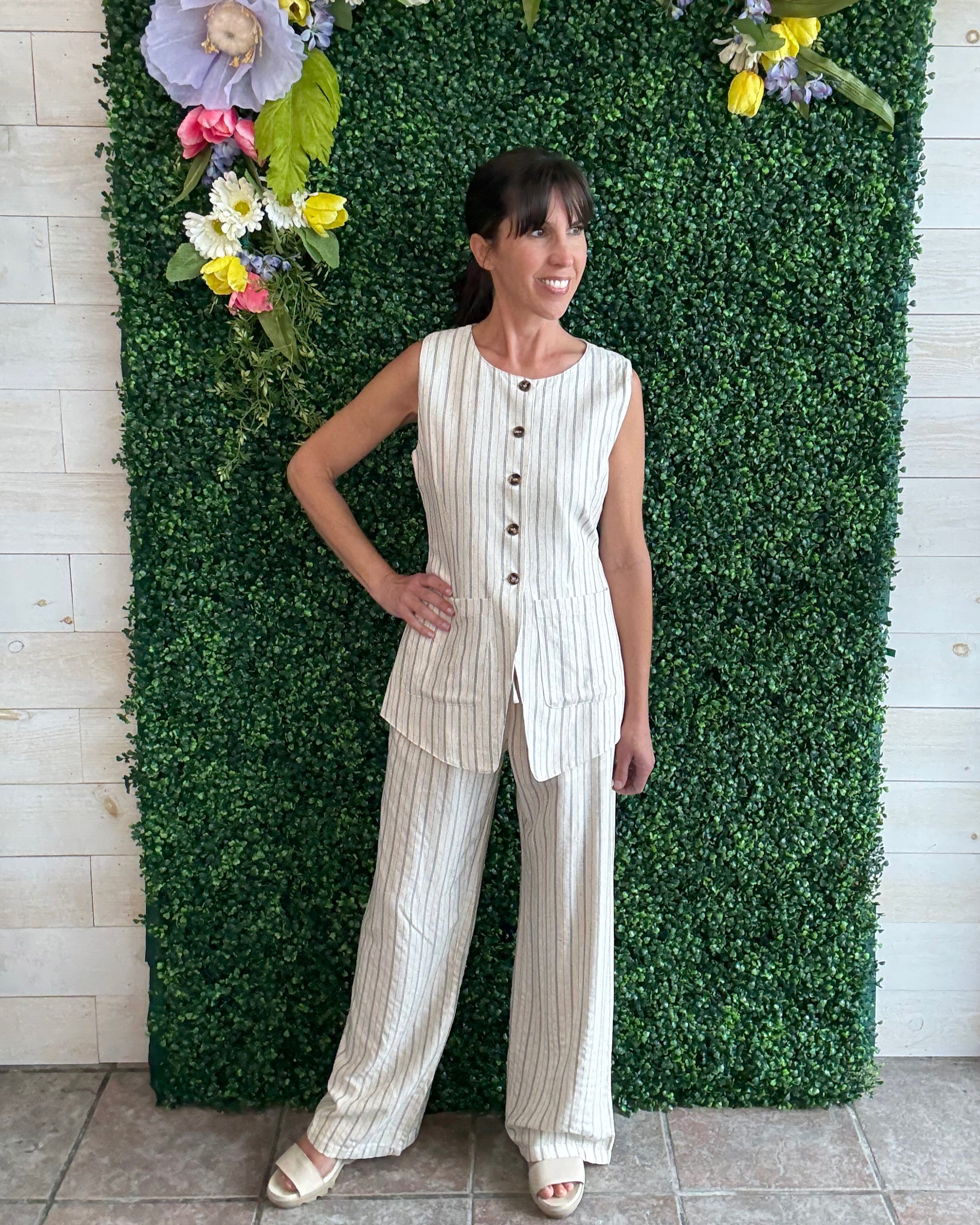 So Fresh Linen Wide Leg Pants