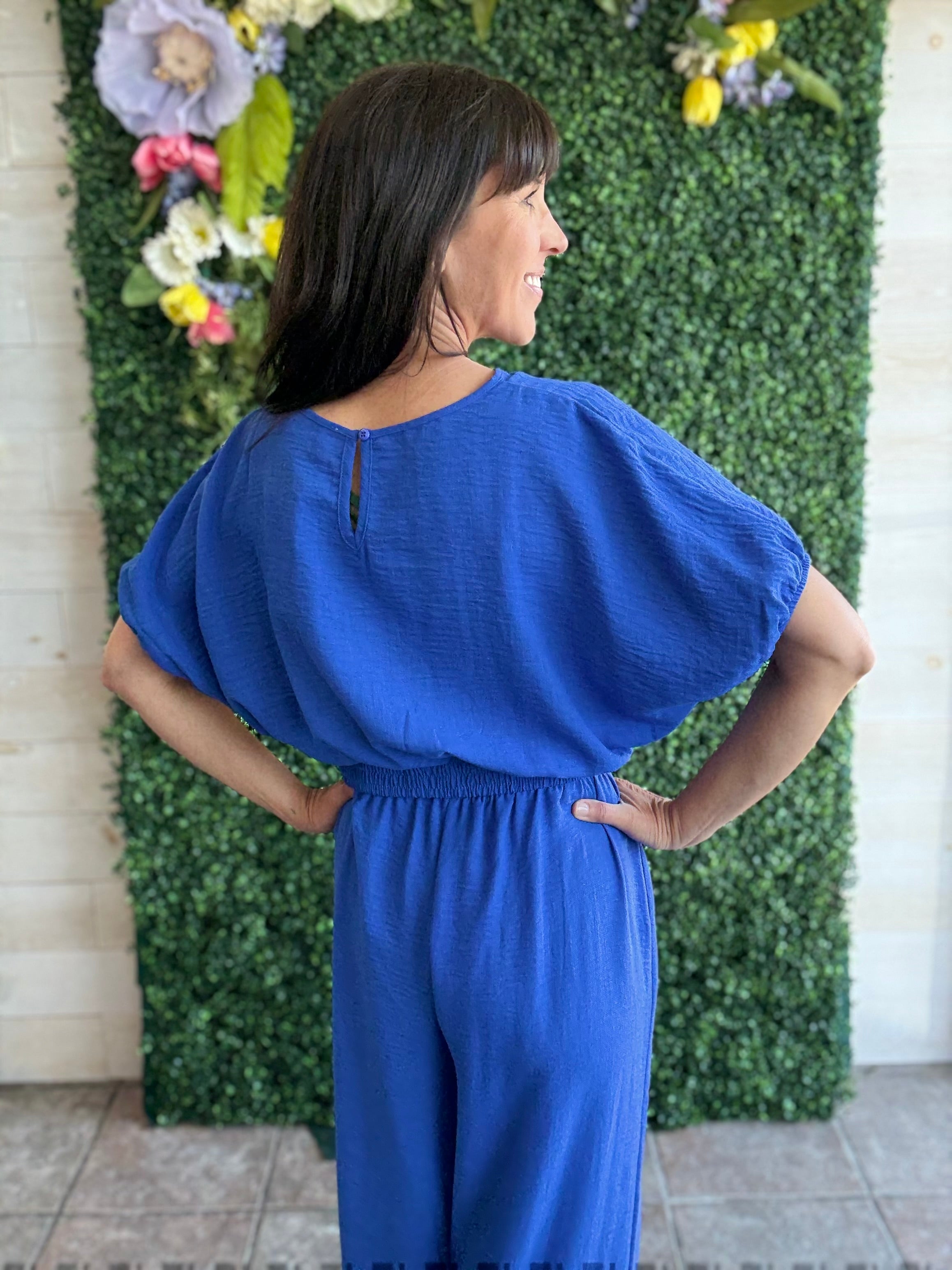 Baby, You're a Firework Top in Cobalt Blue