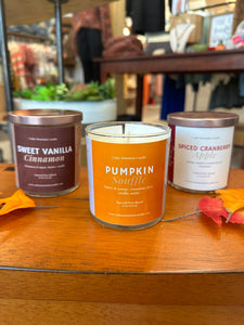 Fall Scented Whiskey Glass Candles