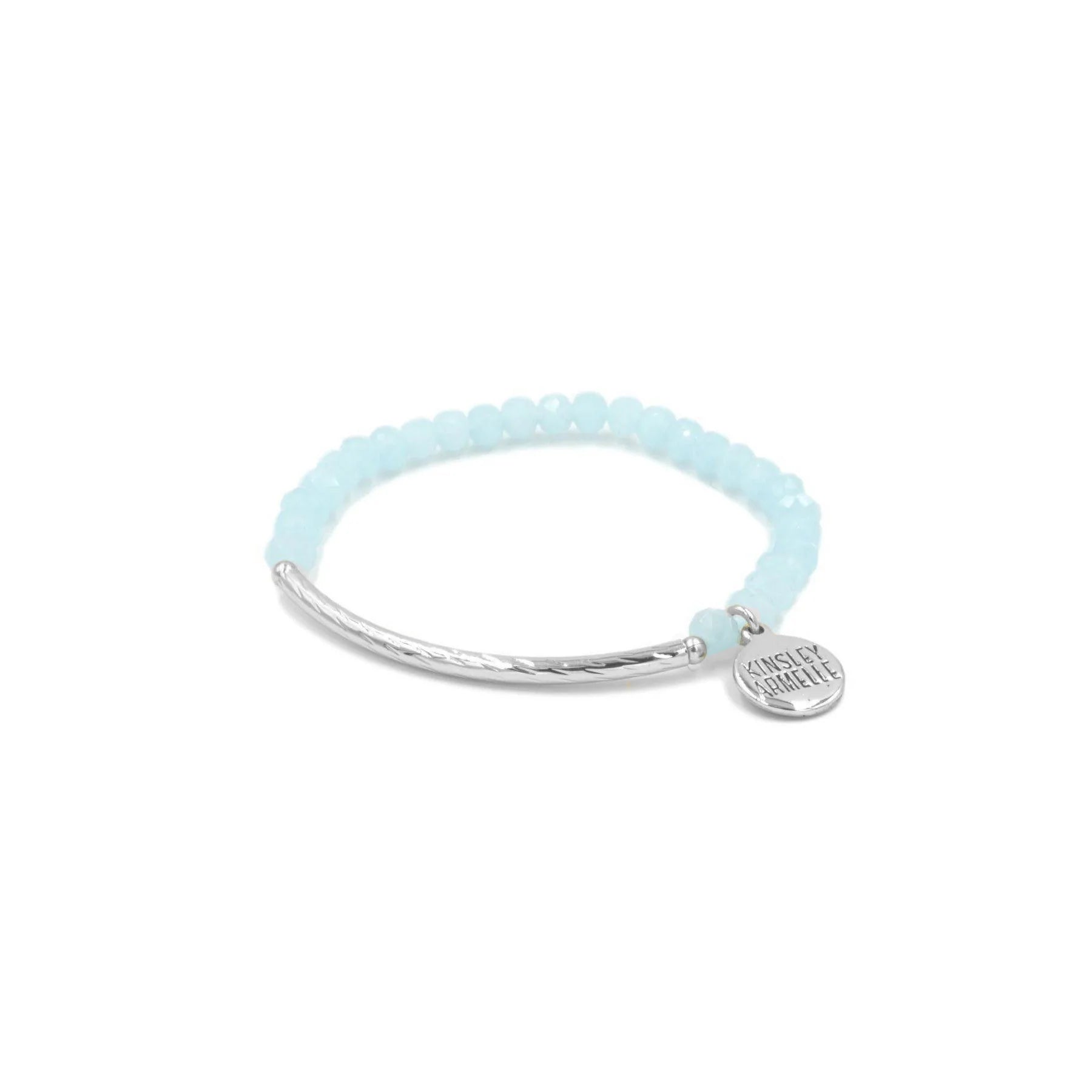 Glory Baby Blue in Silver by Kinsley Armelle